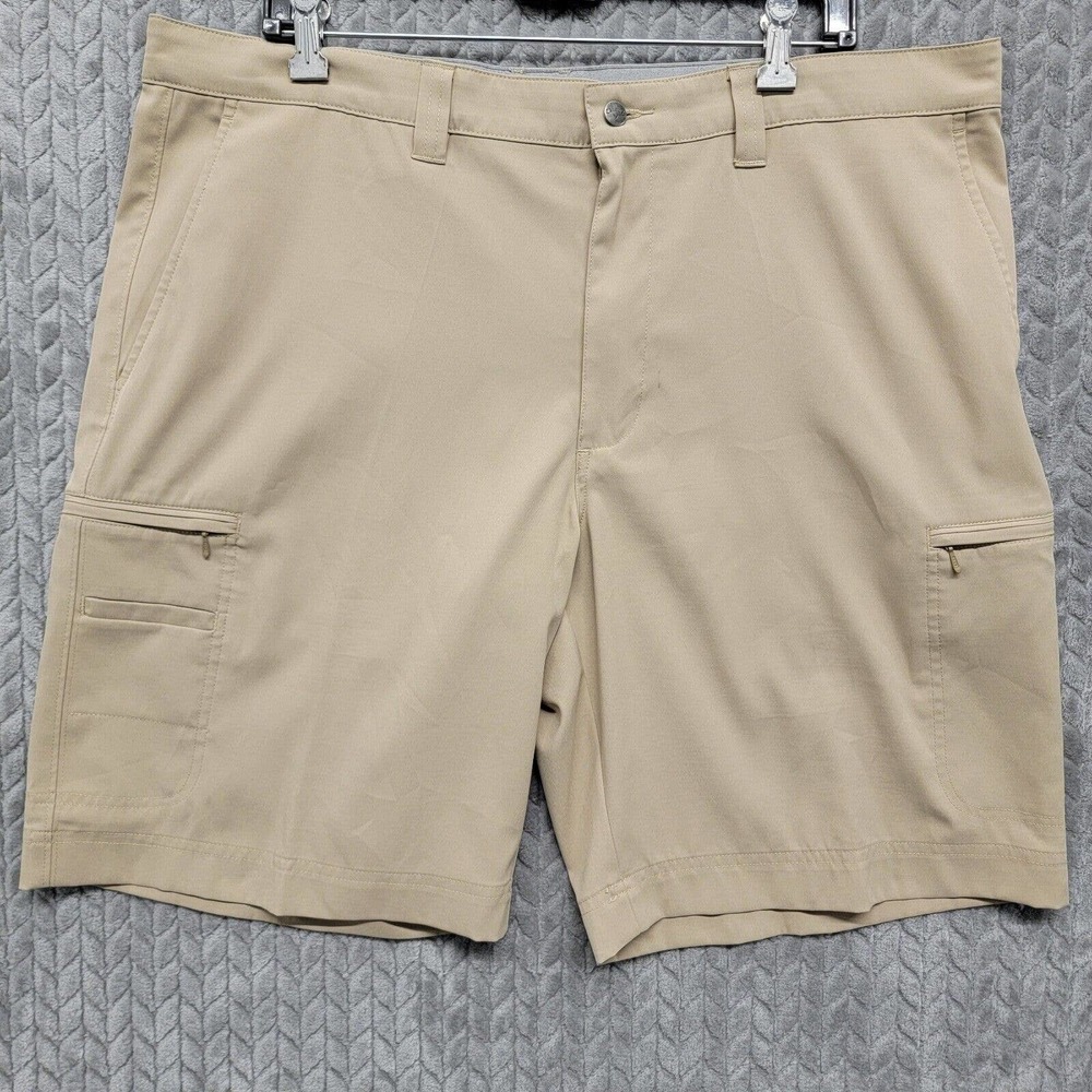 Callaway Cargo Golf Shorts Performance Wicking Stretch Athletic Mens Sz 38 Khaki